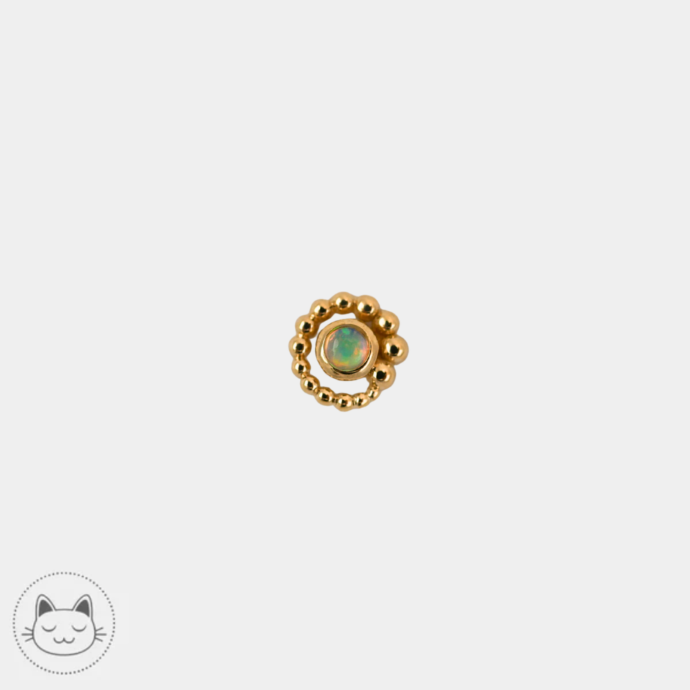 Piercing BVLA opale AAA 4 mm pour helix et tragus