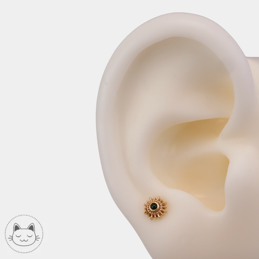 Bijou onyx cabochon BVLA pour conch et lobe