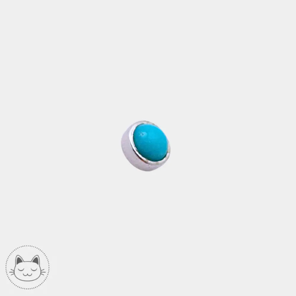 Bijou BVLA en or blanc 14K serti de turquoise