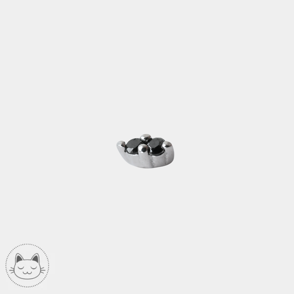 Bijou Buddha Jewelry Mishka 2 en or blanc 14 carats