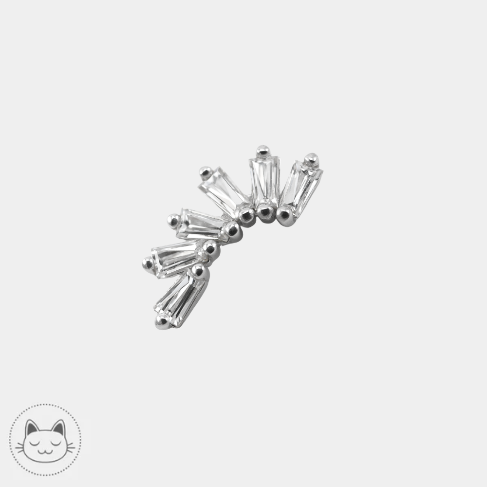 Bijou Buddha Jewelry Don't Behave or jaune ou blanc et zircons blancs