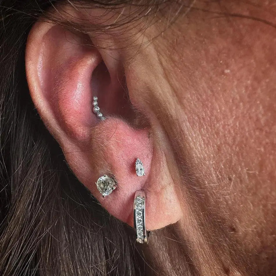 Buddha Jewelry - Infinity - Swarovski - Kawaii Place piercing 