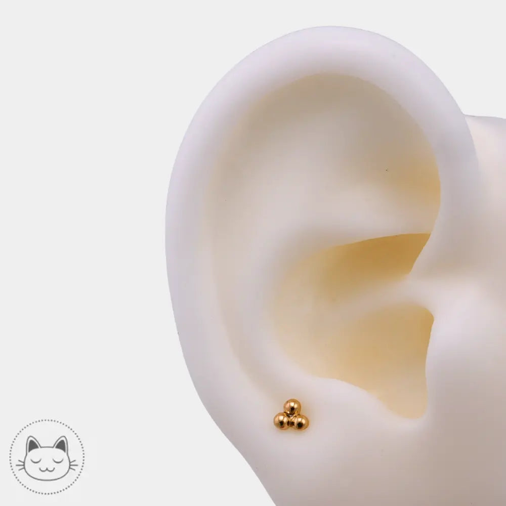 Bijou de piercing or jaune Sacred Symbols D69