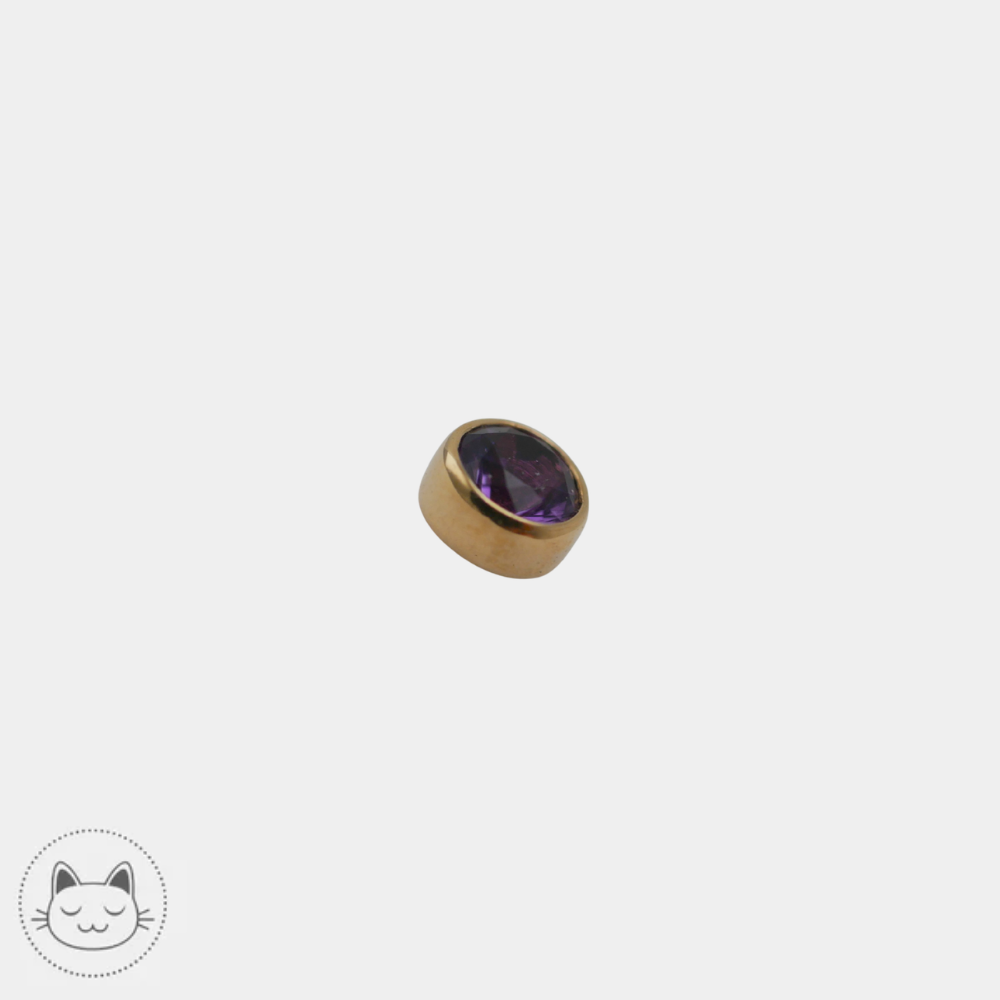 Embout BVLA améthyste compatible labret Industrial Strength