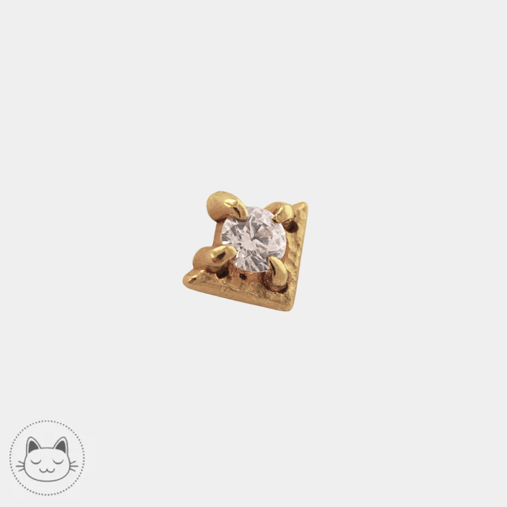 Embout Sacred Symbols D59 zircon blanc compatible barre NeoMetal