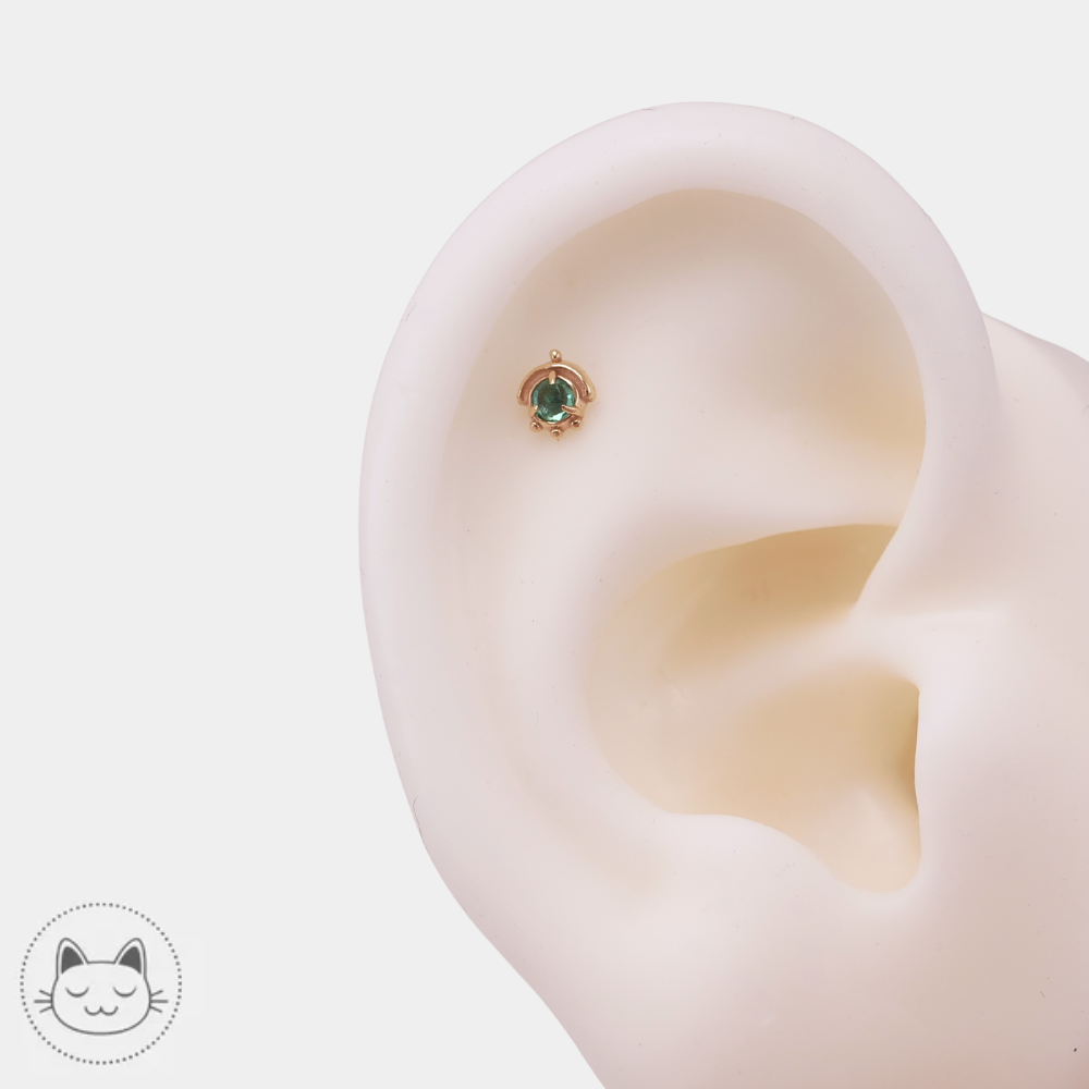 Bijou Sacred Symbols ND18 adapté aux piercings hélix et tragus