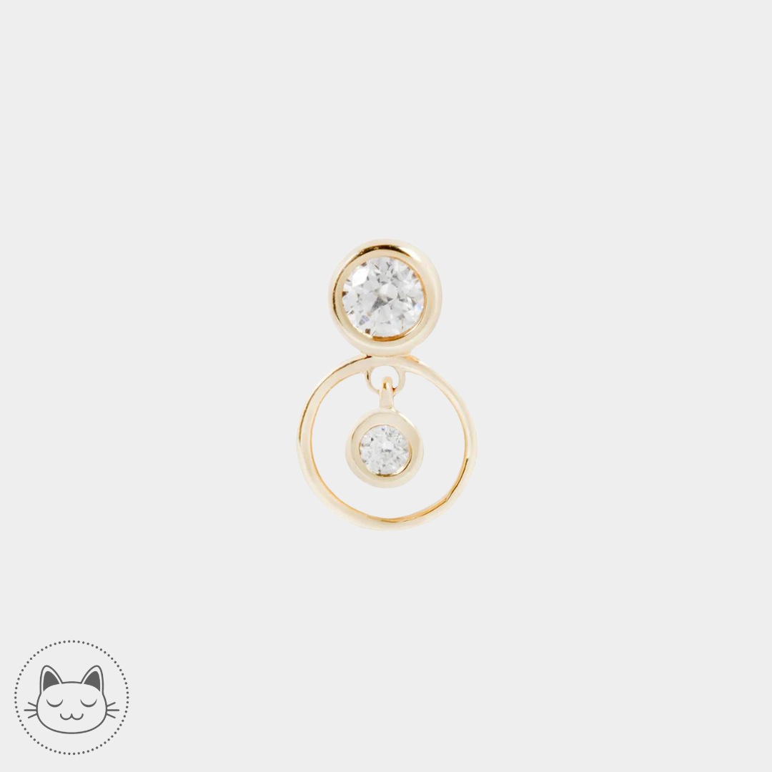 Buddha Jewelry - Warhol - Zircons Blanc