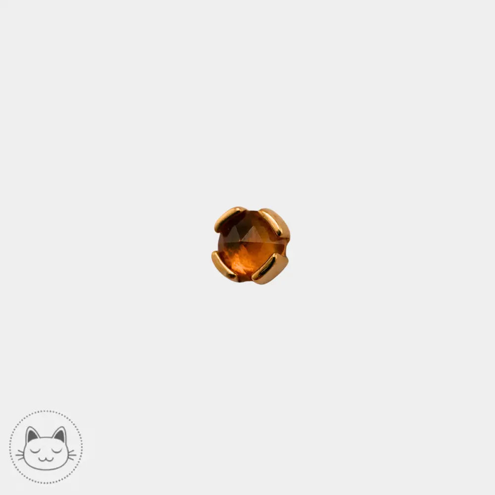 Buddha Jewelry - Peekaboo - Grenat Orange Kawaii Place piercing