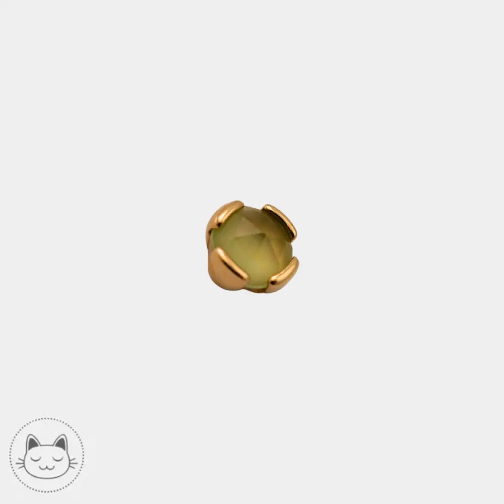 Buddha Jewelry - Peekaboo - Péridot Vert Sablé Kawaii Place piercing