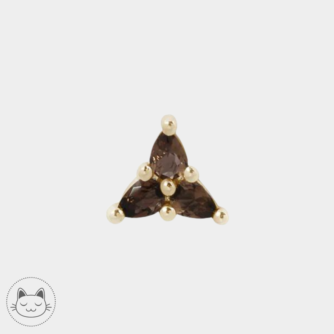 Buddha Jewelry - 3 Little Pears - Smoky Quartz