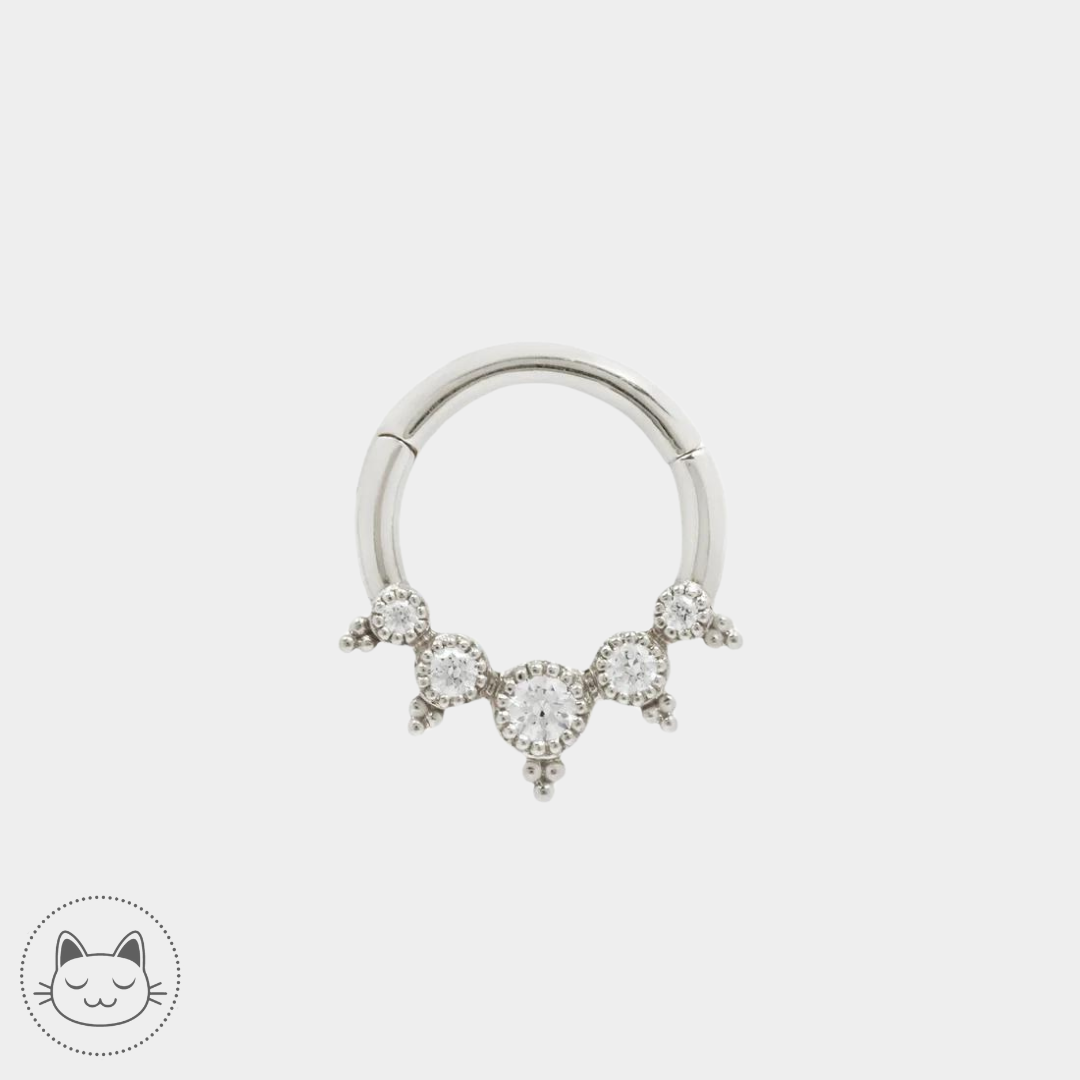 Buddha Jewelry - Simone- Or blanc et Zircon