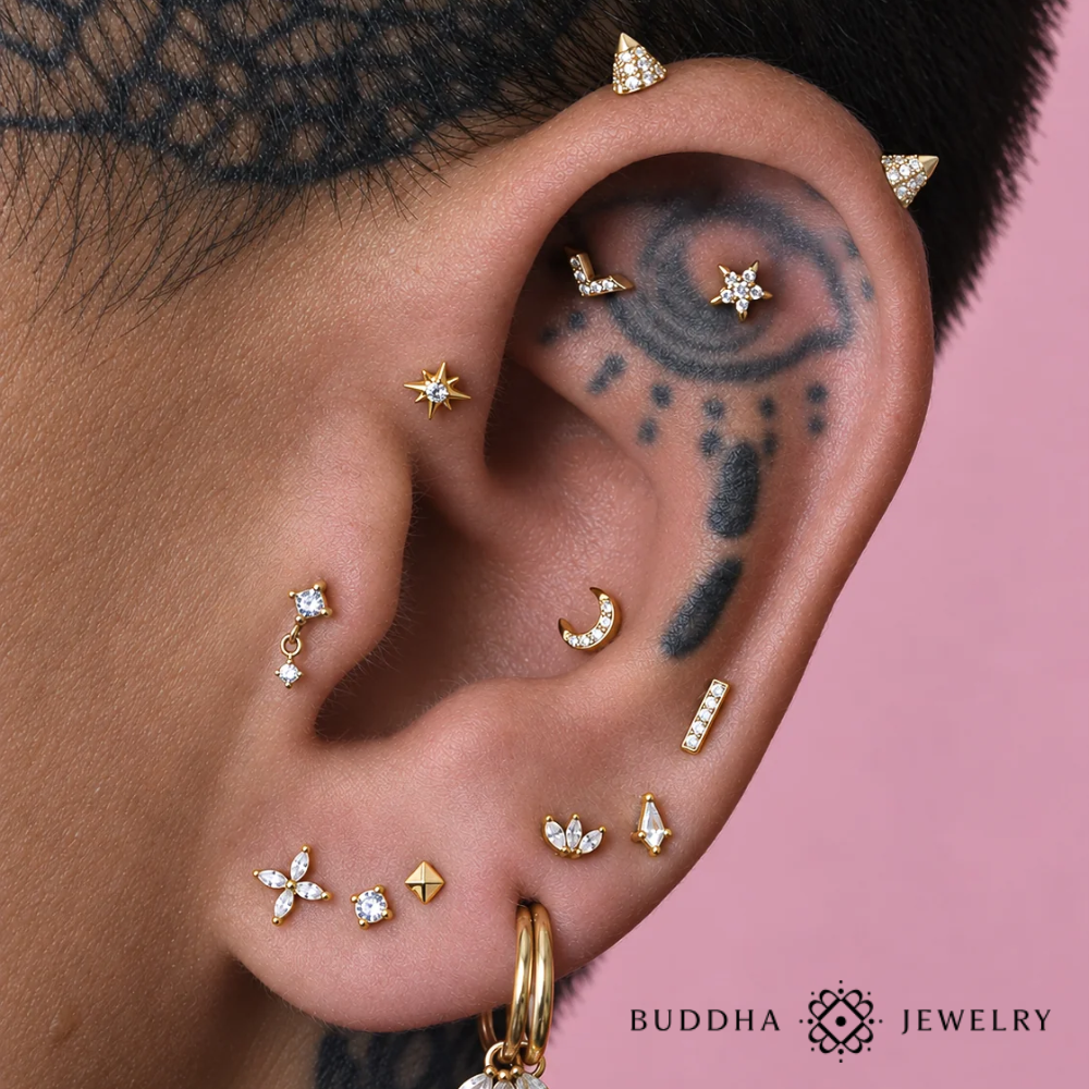 *Buddha Jewelry - Mini Valentina - White Zircons
