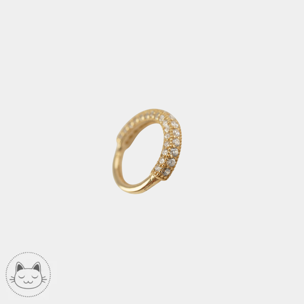 Buddha Jewelry Showcase en or 14 carats pour septum et daith