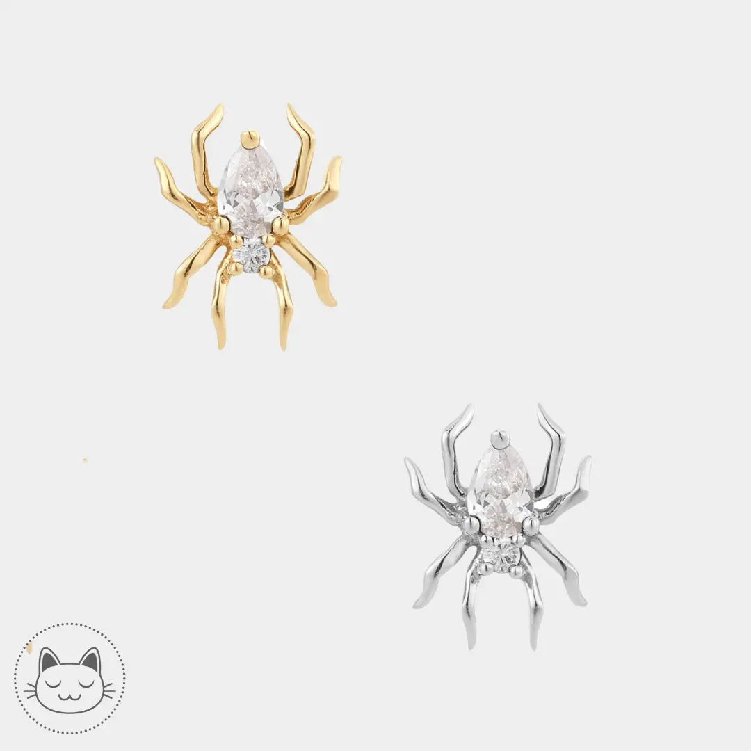 Buddha Jewelry - Arachne - Zircons blancs - Kawaii Place piercing 