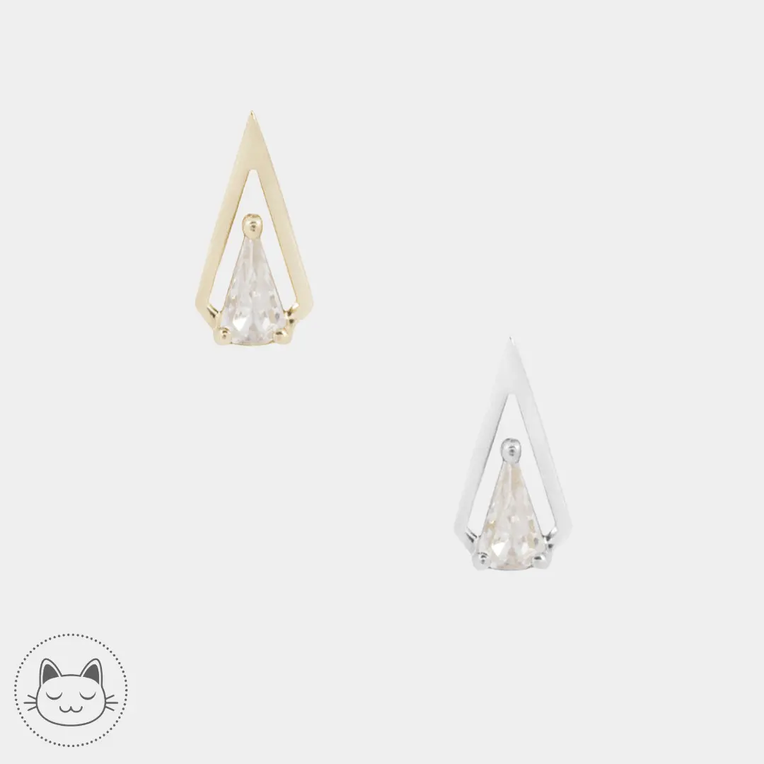 Bijou Buddha Jewelry Arthaus en or 14 carats avec zircon blanc