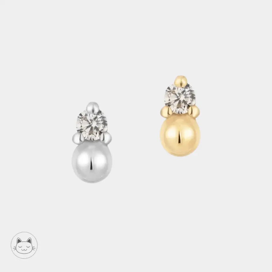 Buddha Jewelry - Babe - Swarovski - Kawaii Place piercing 
