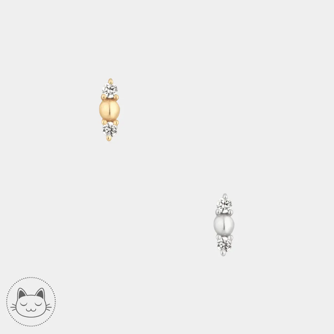 Buddha Jewelry - Crushing - Zircon - Kawaii Place piercing 