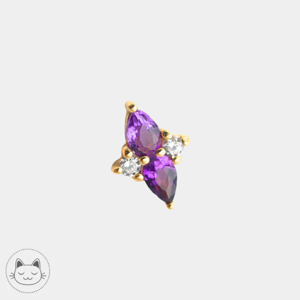 Bijou de piercing Buddha Jewelry Ethereal en or 14 carats