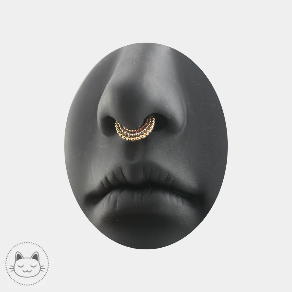 Anneau Buddha Jewelry Fame Trio pour daith et septum