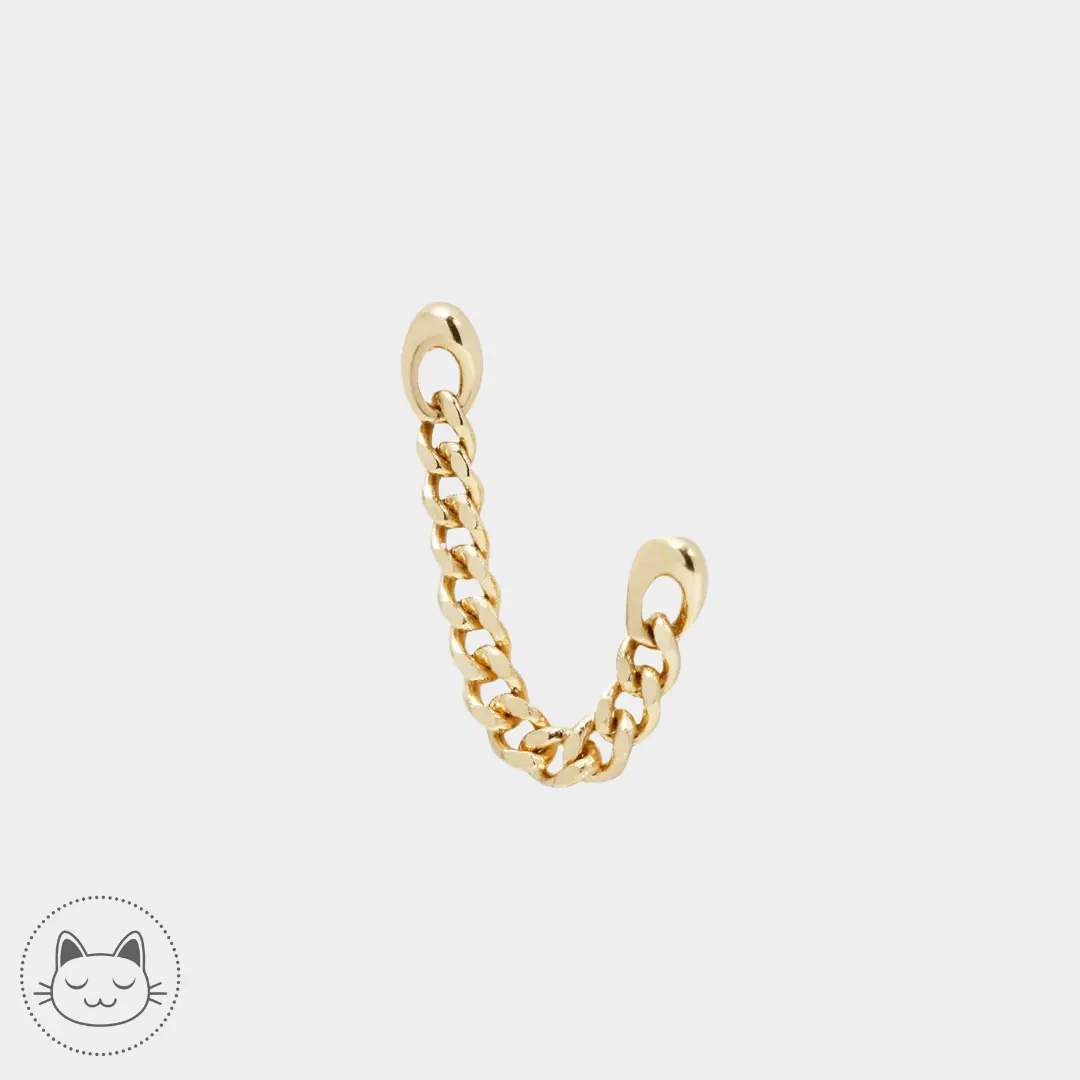 Chaîne Gold Drip Buddha Jewelry en or 14 carats