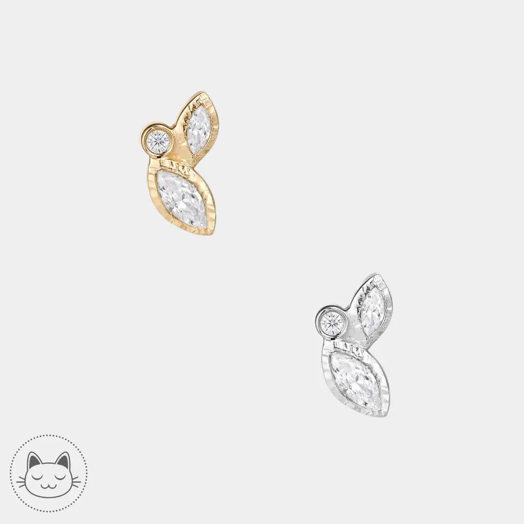Buddha Jewelry - Impulse- Zircon blanc Kawaii Place piercing