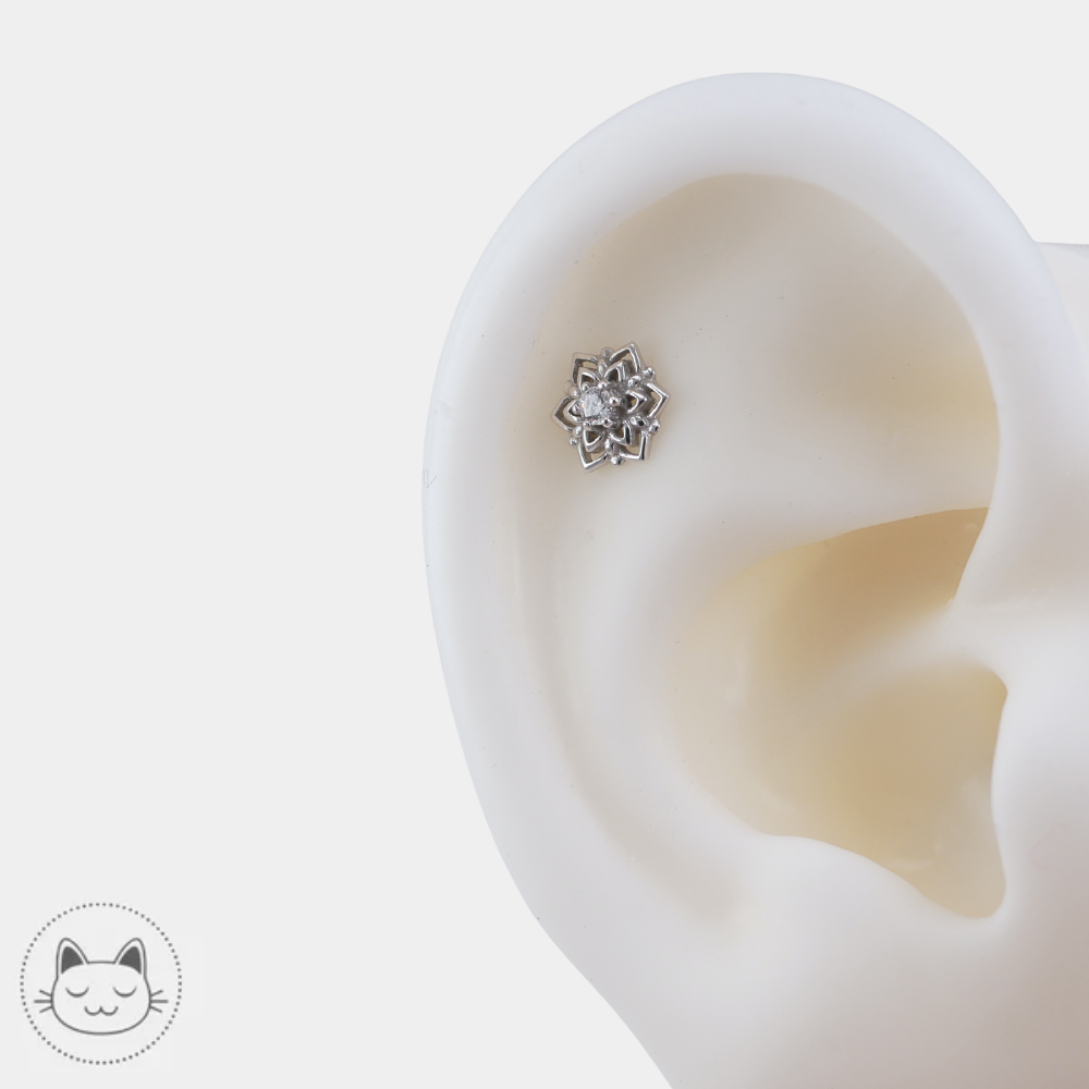 Bijou de piercing Buddha Jewelry Mandala en or 14 carats