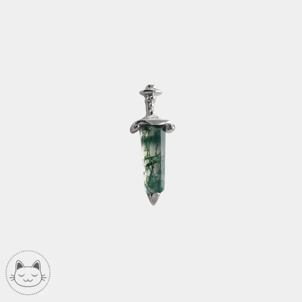 Bijou Spellbound Buddha Jewelry en or 14 carats et agate mousse
