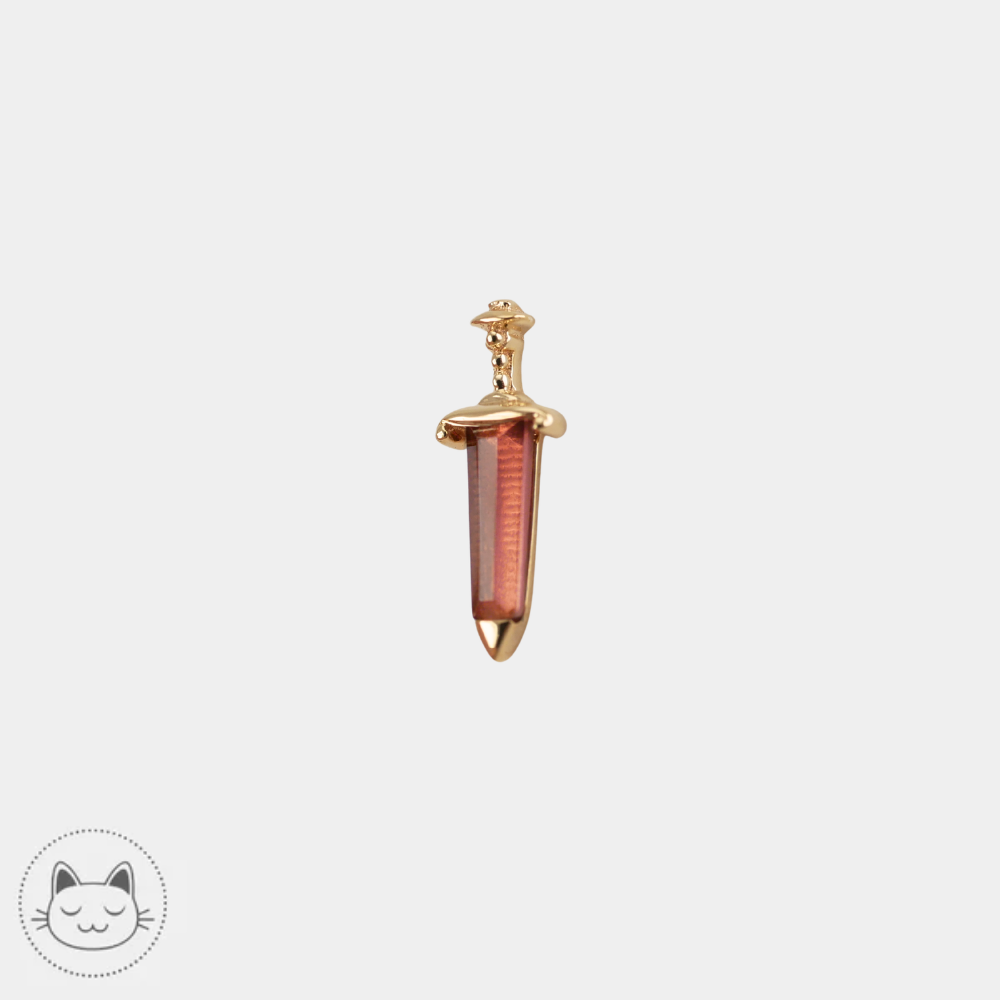 Bijou Buddha Jewelry Spellbound en or blanc 14K avec grenat
