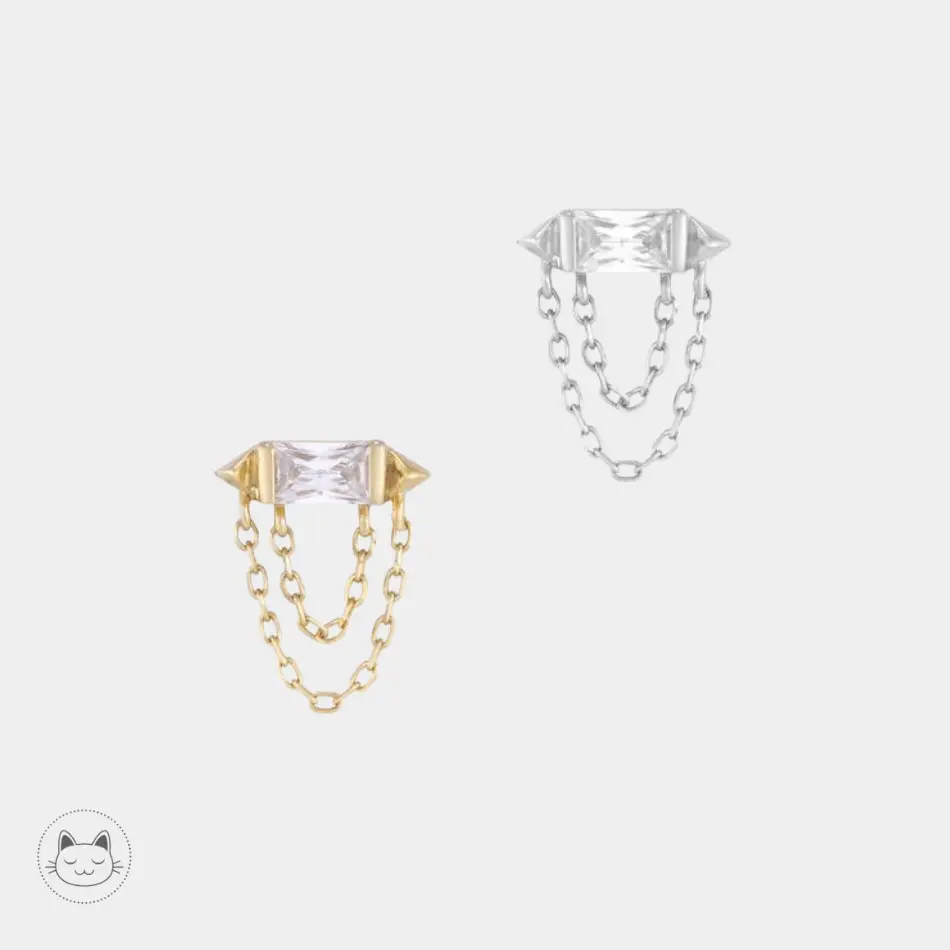 Buddha Jewelry - Vice - Zircon blanc - Kawaii Place piercing 