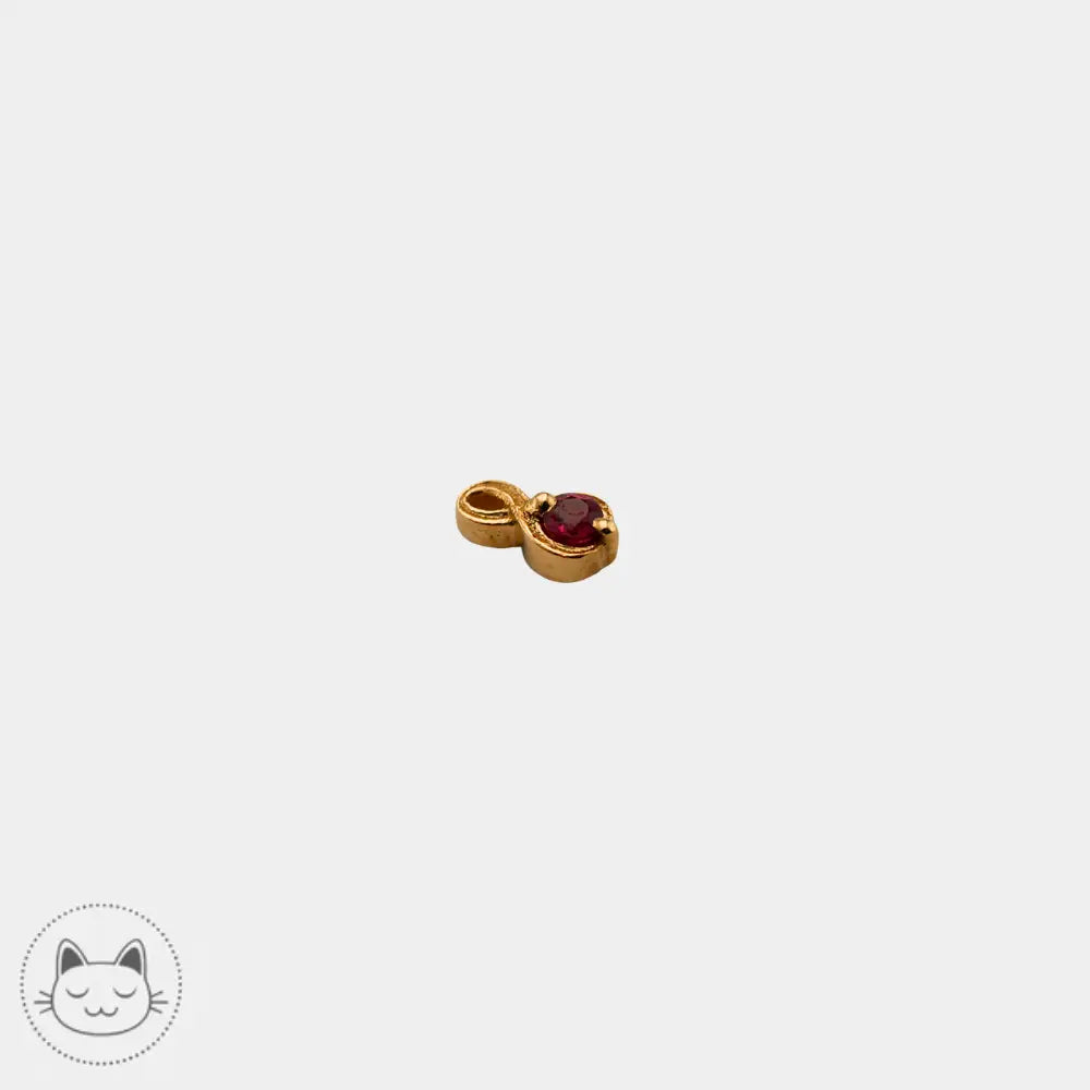 Bijou de piercing Naga Celestia or 14 carats serti d’un rubis