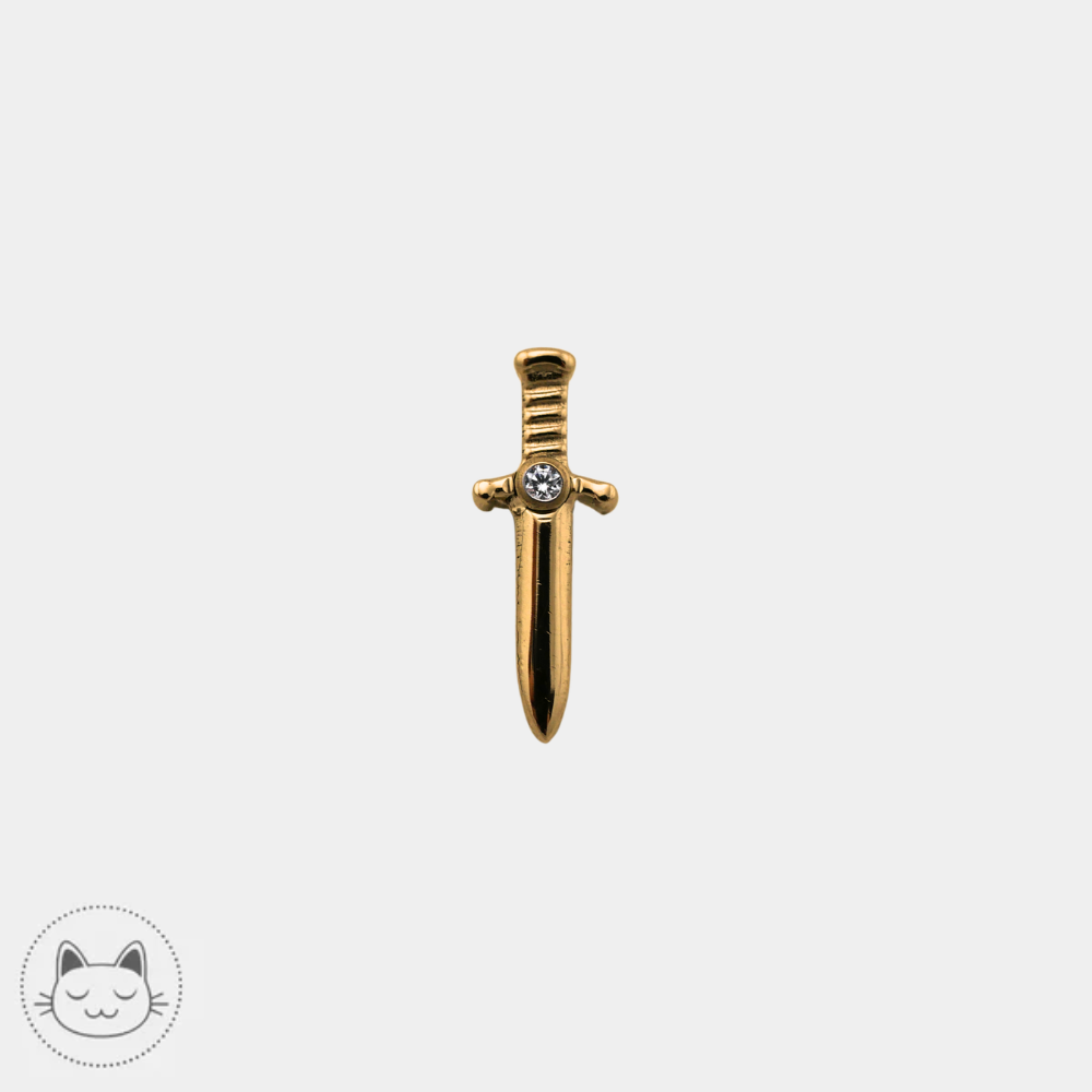 ⏳ Invictus - Durandal - Titane & Zircon blanc Kawaii Place piercing