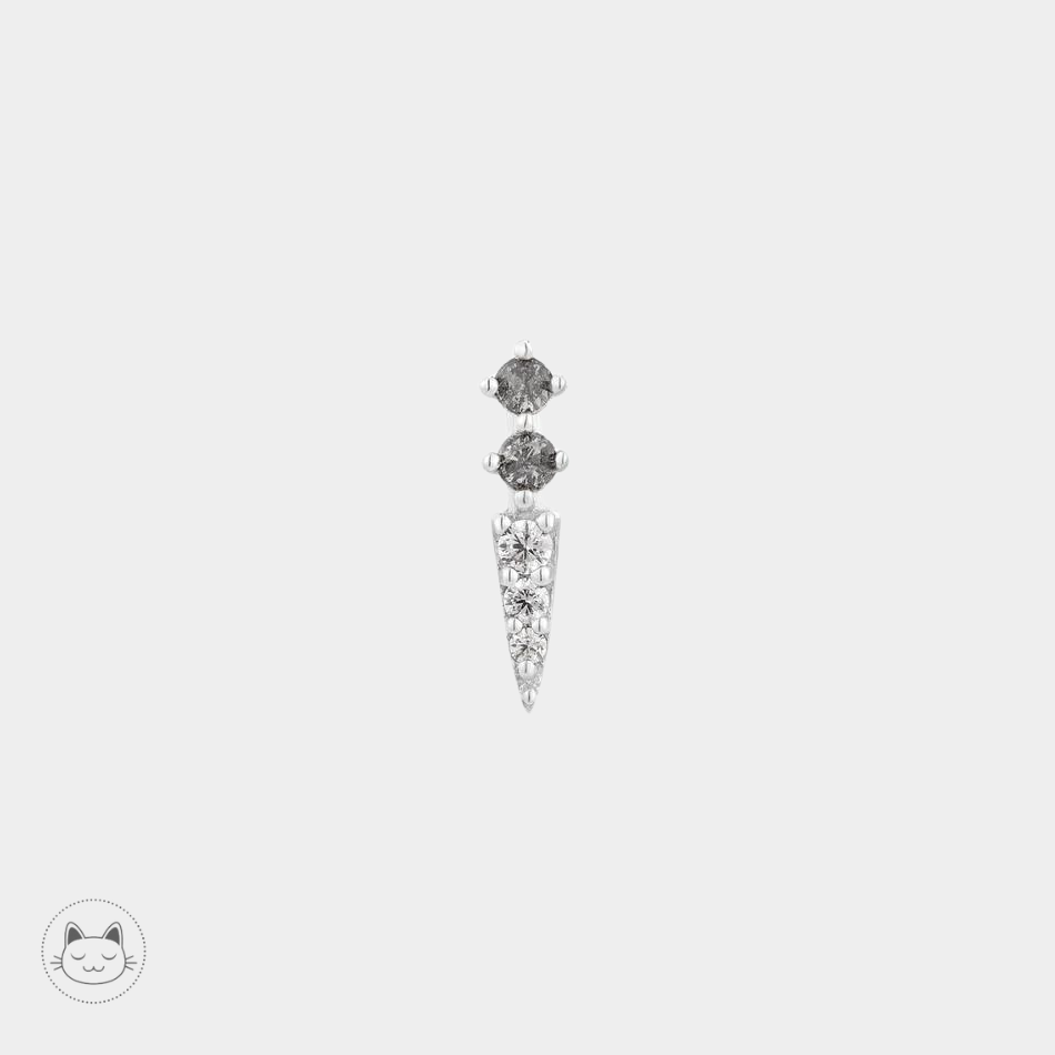 Buddha Jewelry - Activated - Diamants gris et Zircons blancs
