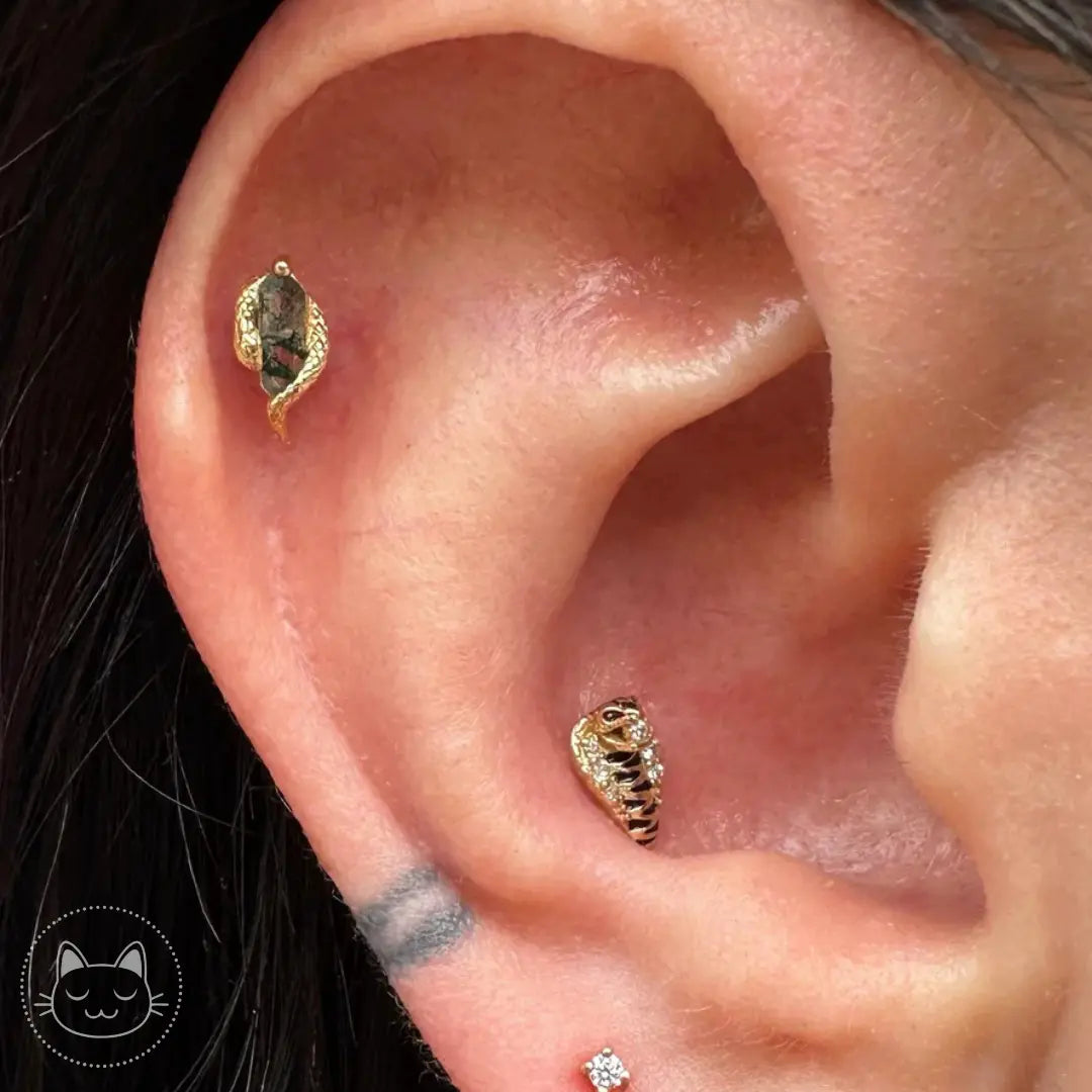 Eve Was Framed Buddha Jewelry serti d’une agate mousse