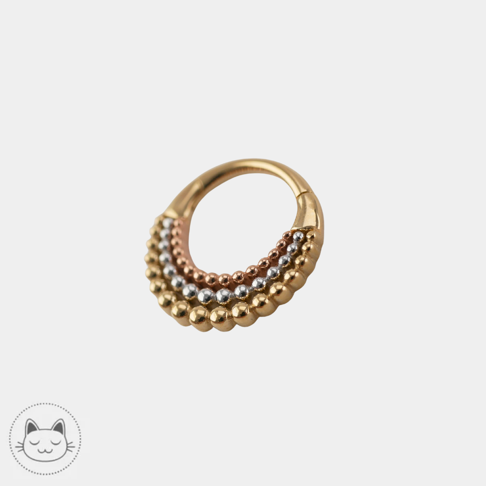 Anneau clicker Fame Trio Buddha Jewelry en 1,2 mm x 8 mm