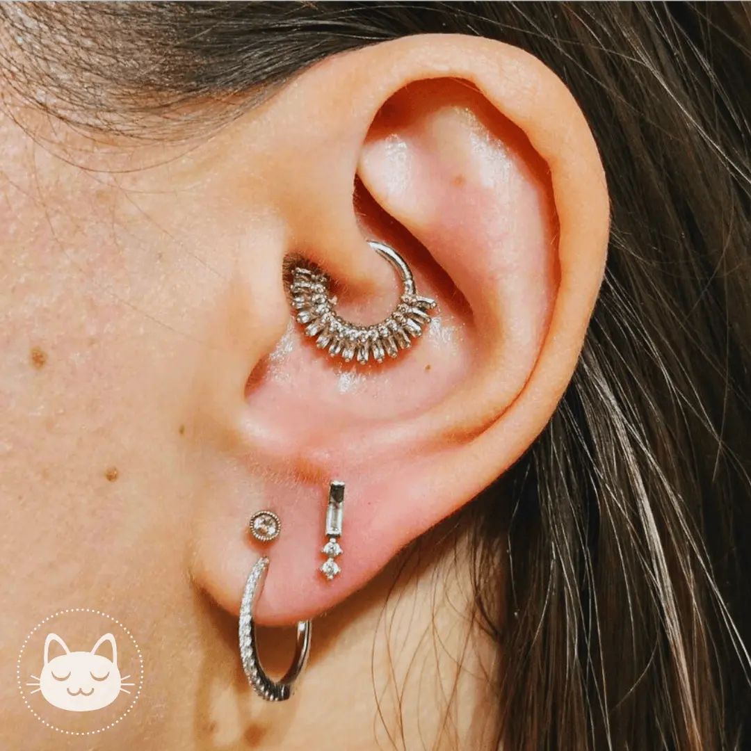 Buddha Jewelry - Hypnotic Clicker - Zircons Blancs - Kawaii Place piercing 