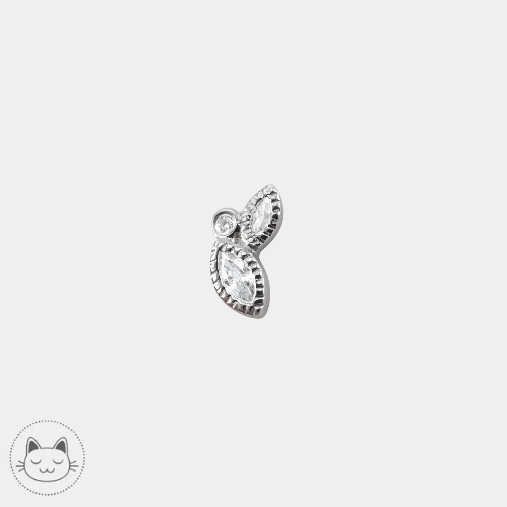 Impulse Buddha Jewelry zircons blancs or blanc