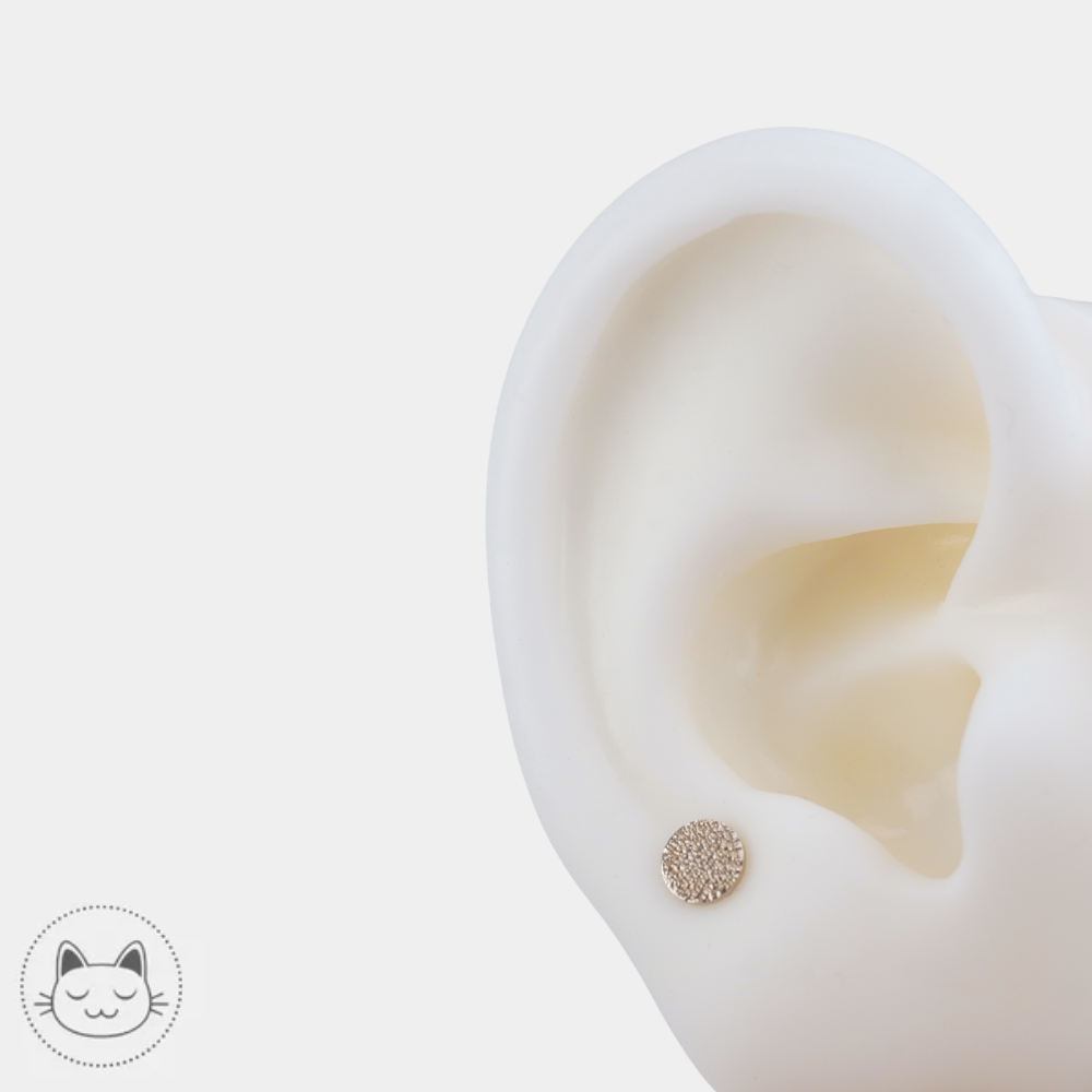 Bijou LeRoi Disc of Sand design minimaliste en or massif