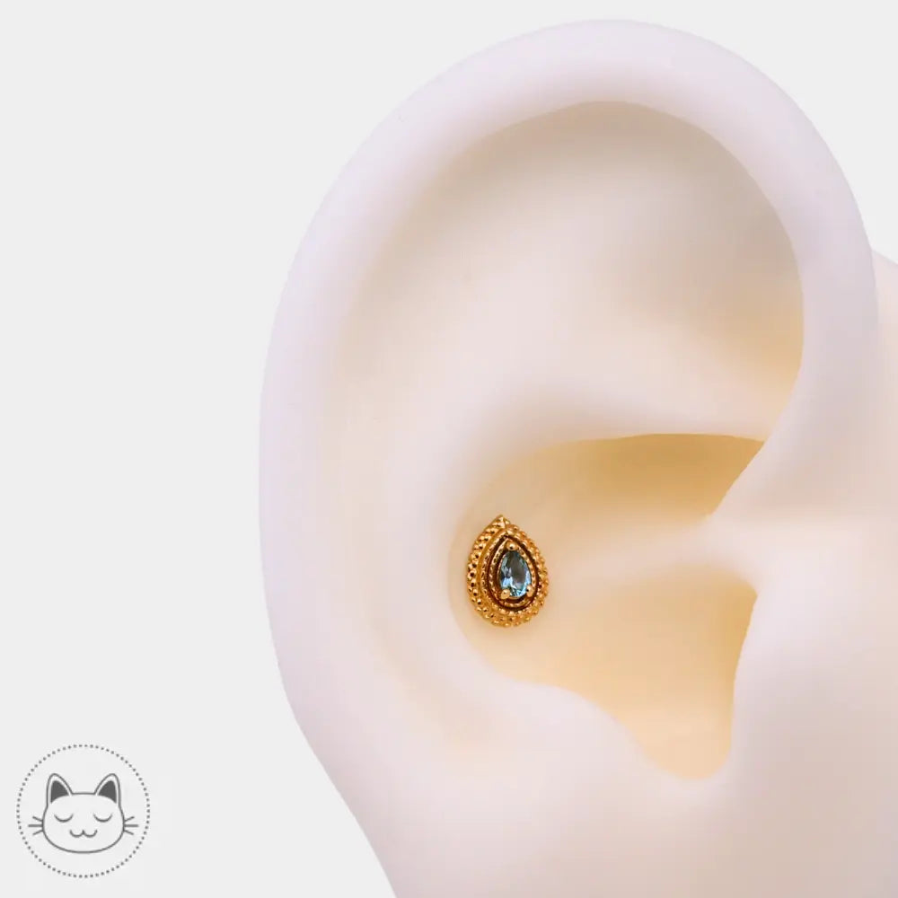 Modèle BVLA Tiny Afghan Pear aigue-marine