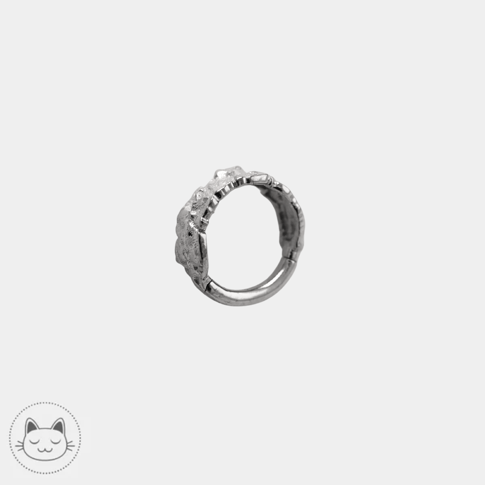 Bijou anneau NAGA Primitif en or blanc 14K
