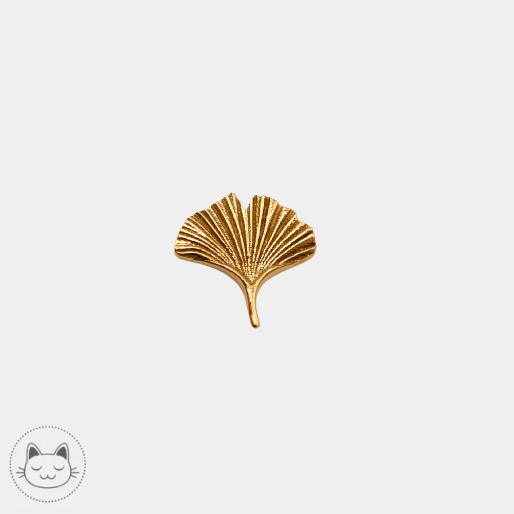 
Bijou piercing feuille de ginkgo Naga en or jaune 14k pour flat et hélix