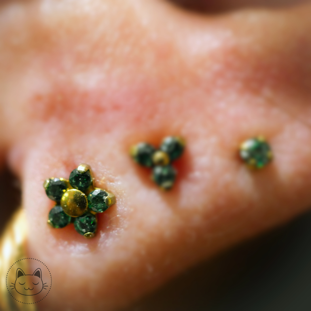 NeoMetal - Flower - Zircon Vert