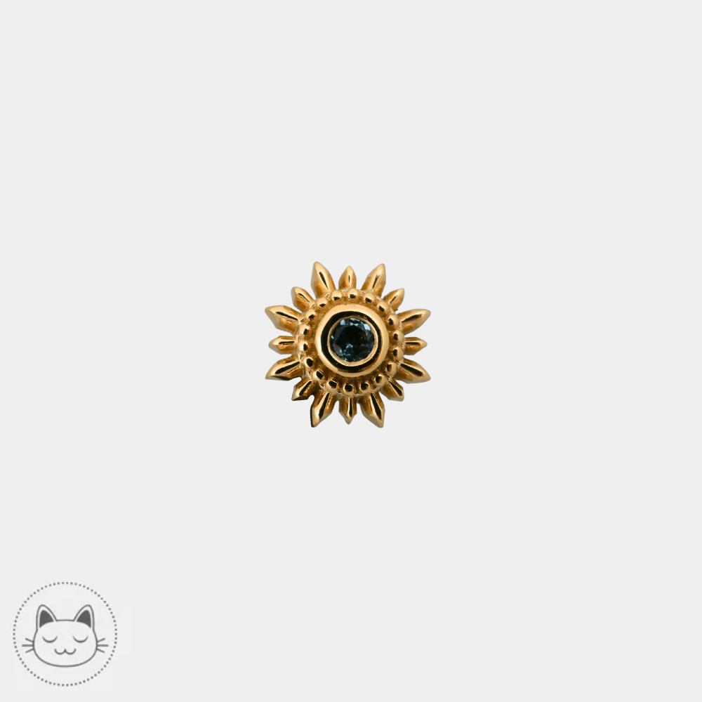 Piercing BVLA Mini Compas aigue-marine AA