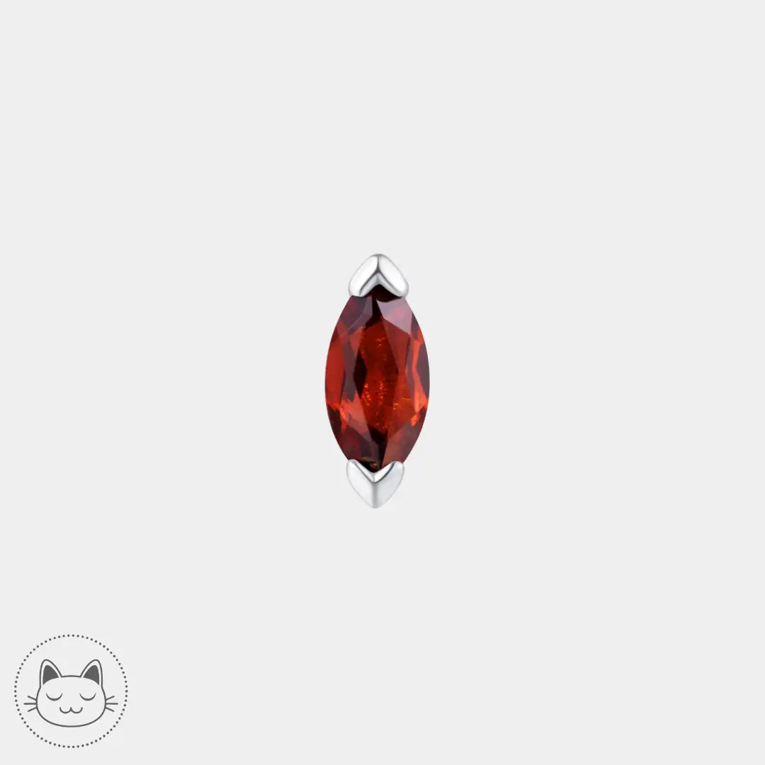 Bijou en or 14k Zuri serti d’un grenat – Buddha Jewelry