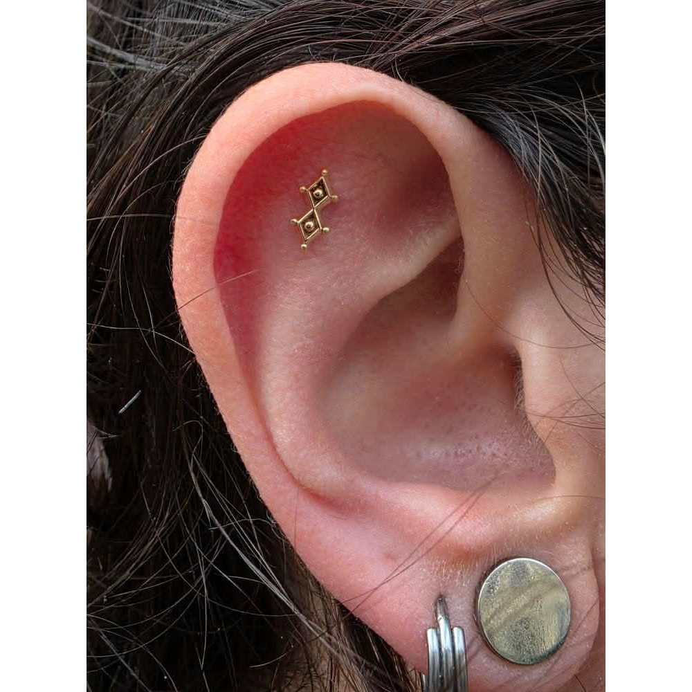 Sacred Symbols - NSD27 - Or jaune Kawaii Place piercing