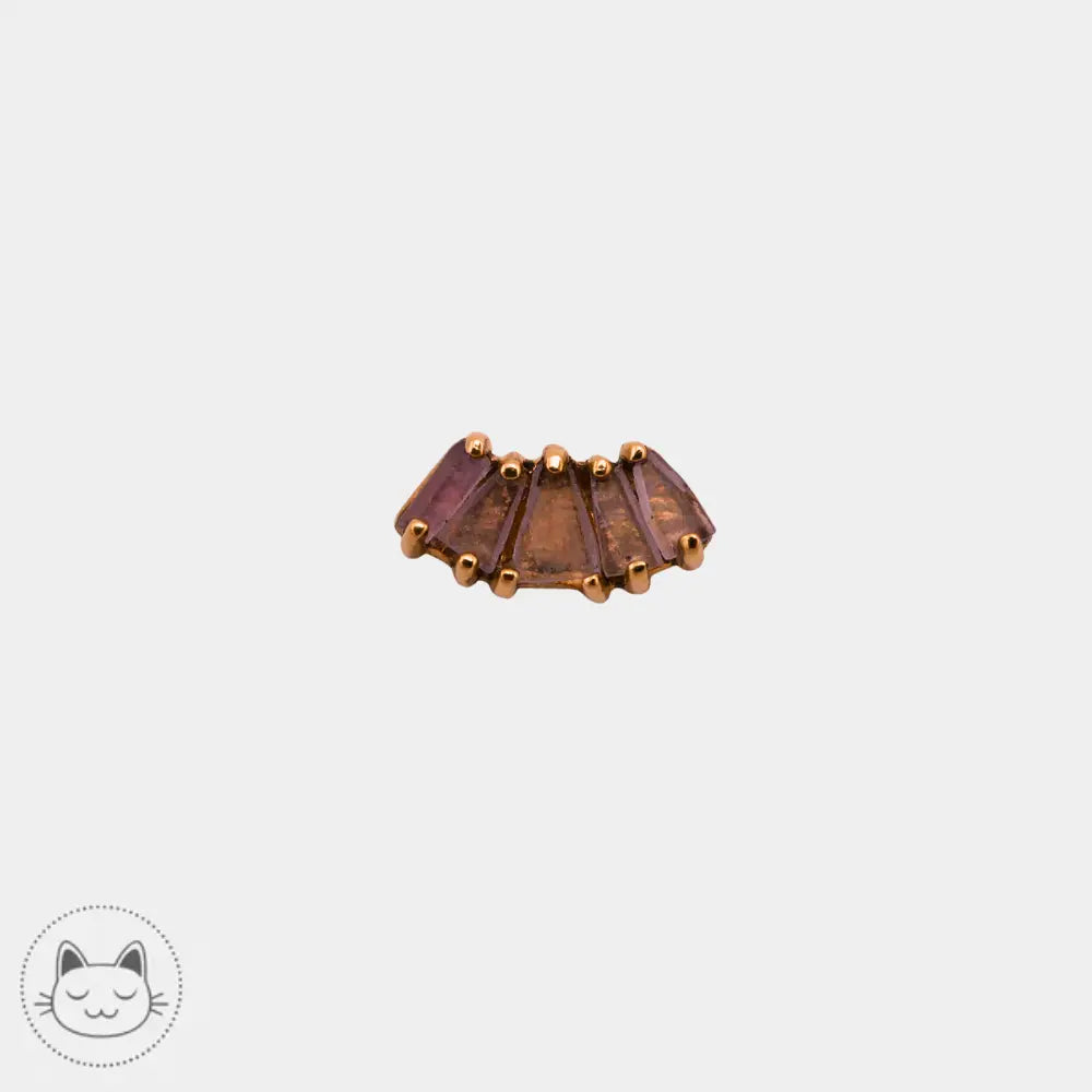 Bijou Sacred Symbols D2 or jaune 14k améthyste