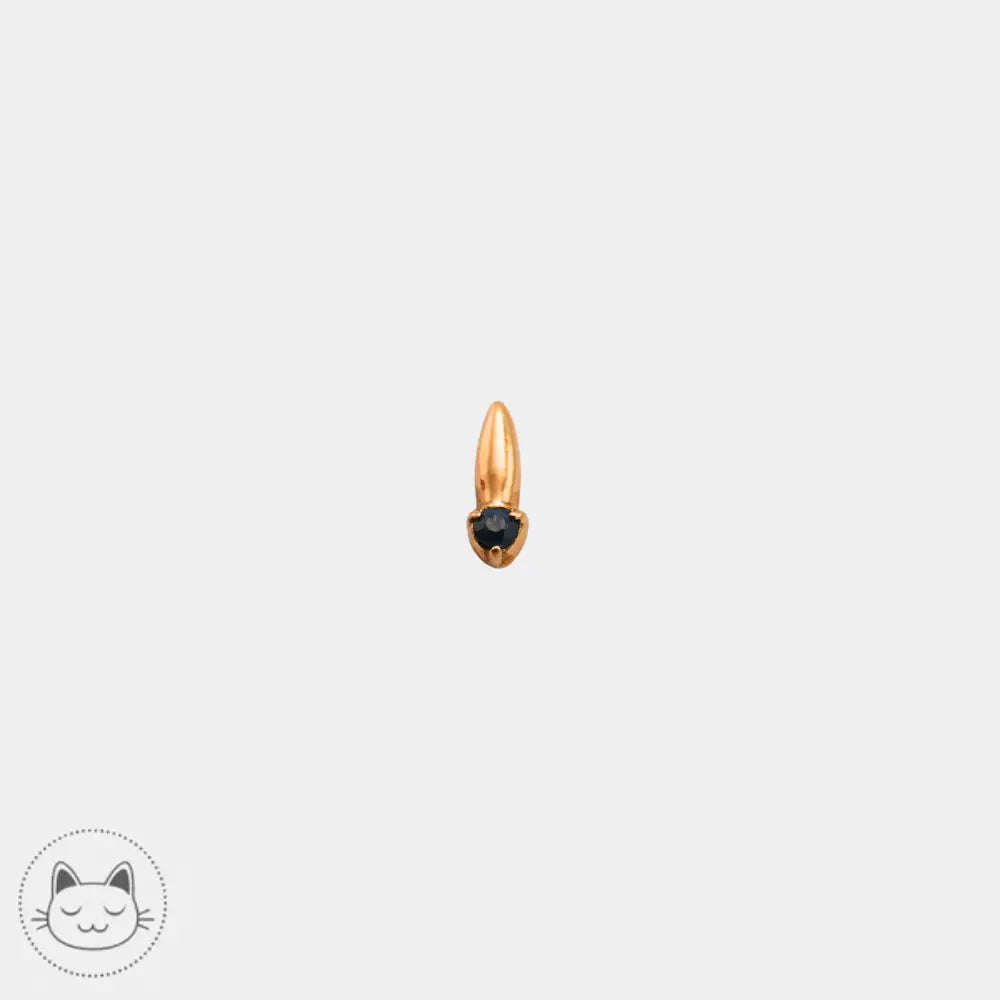 Bijou Sacred Symbols ND2 en or 14 carats avec saphir