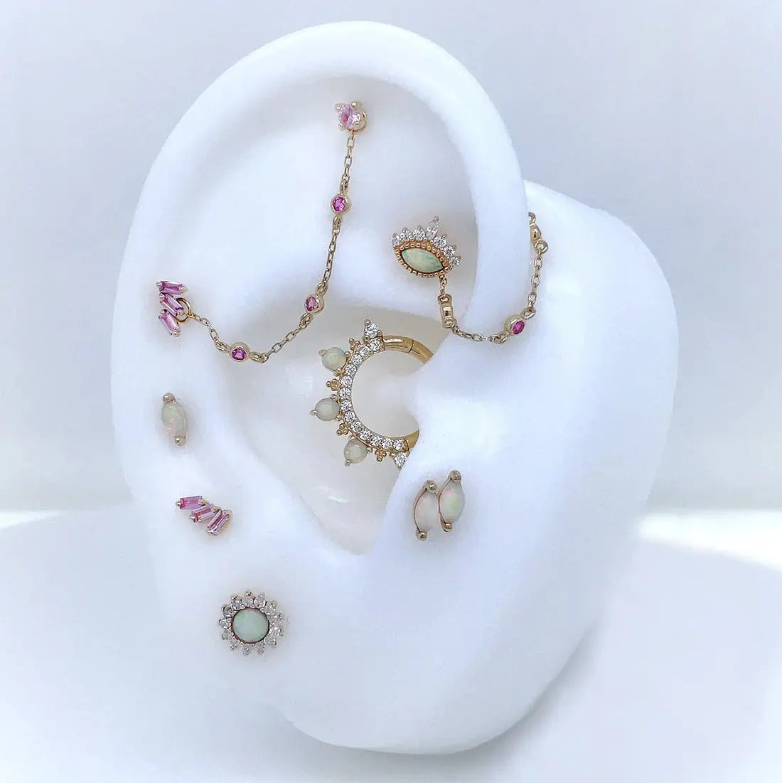 Buddha Jewelry - Staxx - Saphir rose Kawaii Place piercing