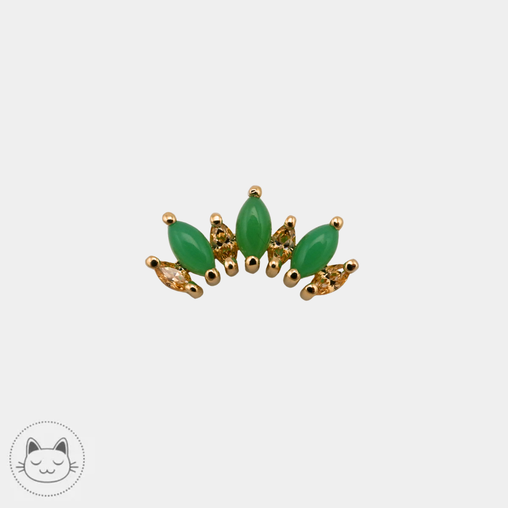 BVLA - Athena - Champagne zircon & Chrysoprase