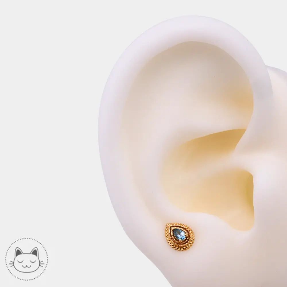 Modèle BVLA Tiny Afghan Pear aigue-marine