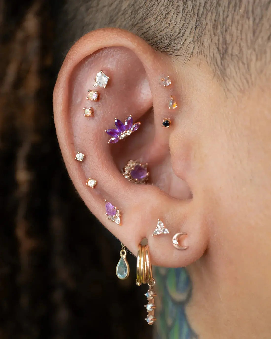 Buddha Jewelry - Valentina - Améthyste Kawaii Place piercing